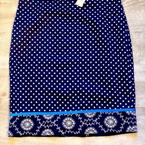 Loft NWT Lovely Polka Dot Skirt Size 10